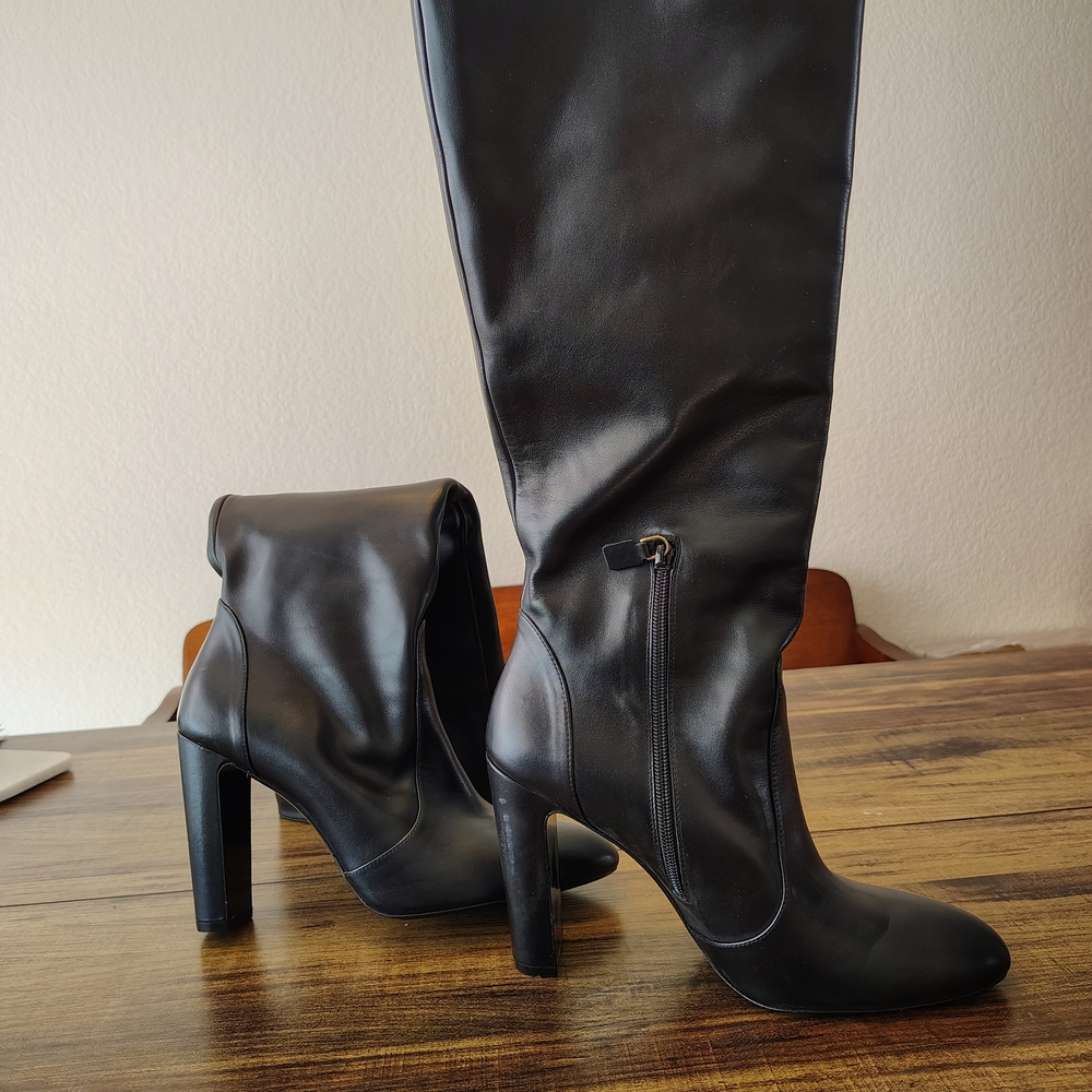 Stuart Weitzman Black Heeled Boots